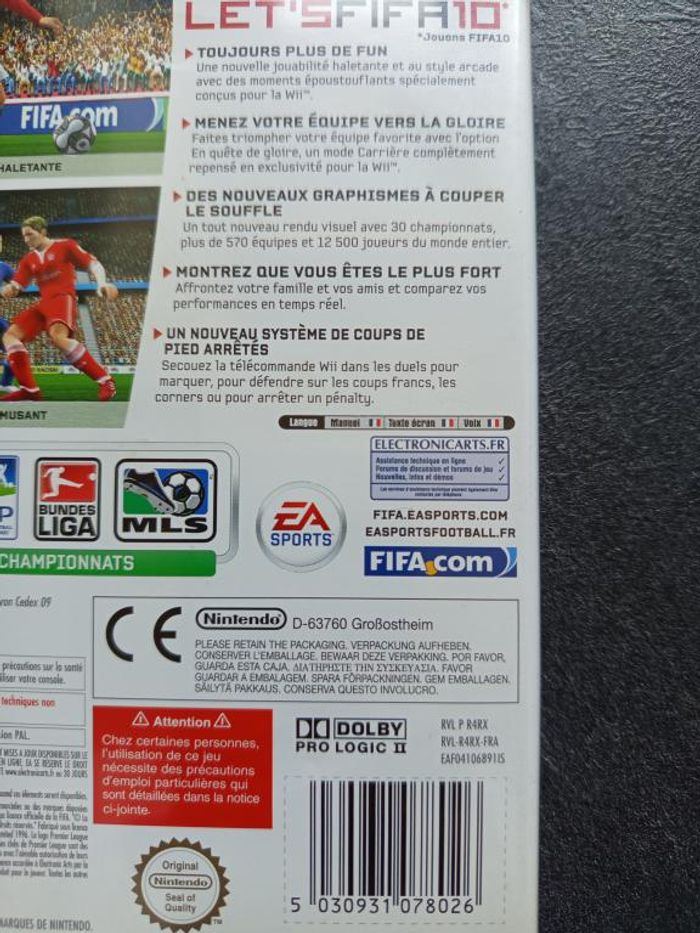 Nintendo - Wii - Fifa 10 - photo numéro 4