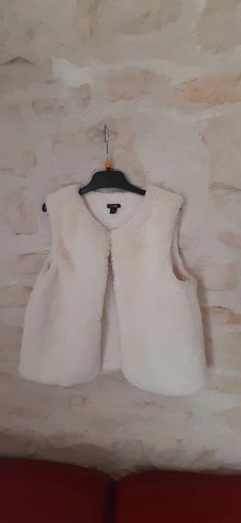 Gilet tout doux 8 ans blanc