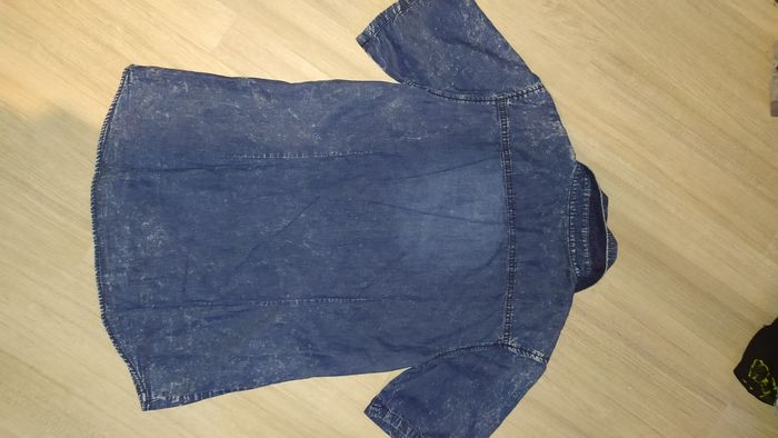 Chemise manches courtes
bleu jean - photo numéro 3