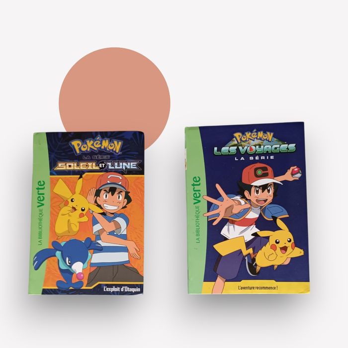 Lot 2 livres Pokémon – Bibliothèque Verte