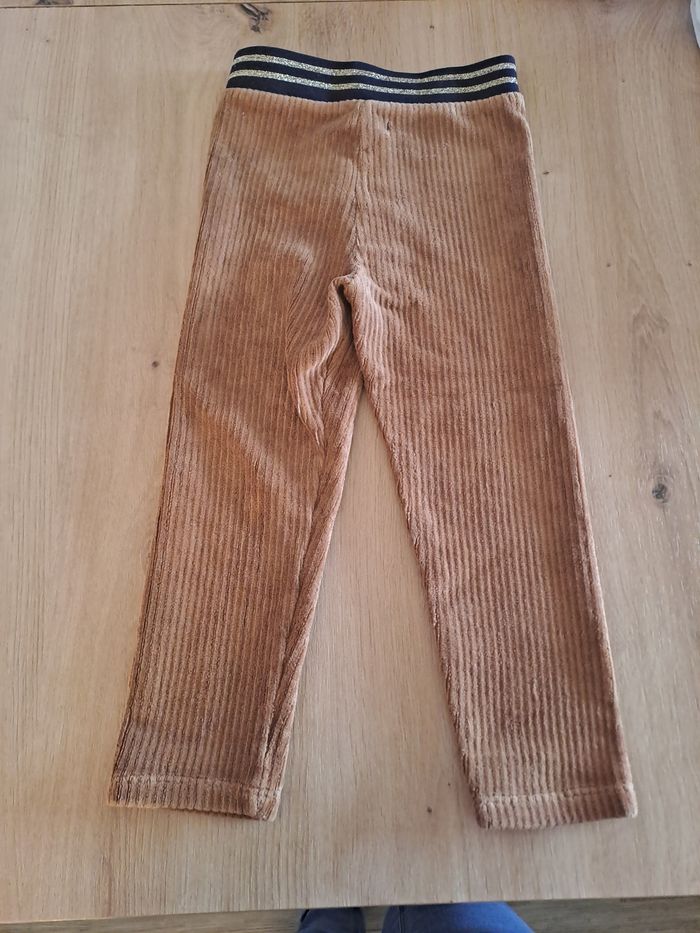 Pantalon velours marron fille