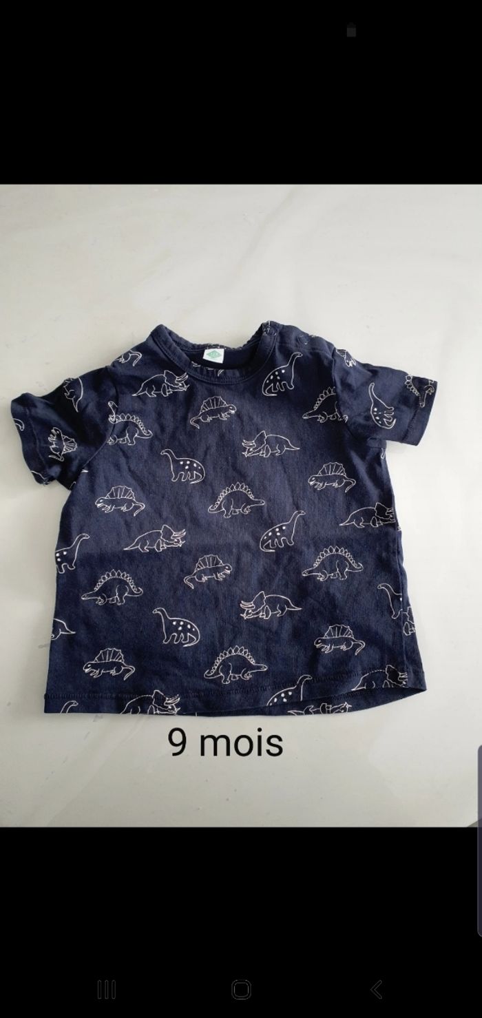 Lot t-shirts 9 mois - photo numéro 2