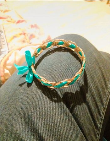 Joli bracelet tressé ruban