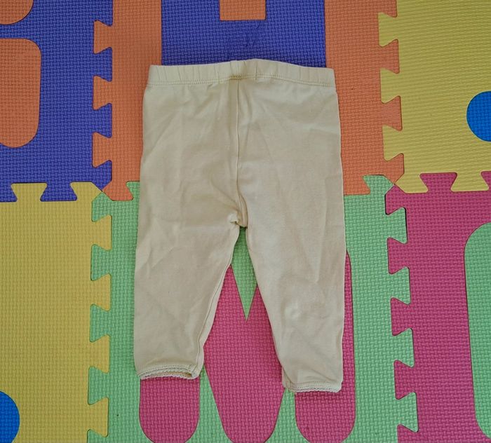 Legging jaune, gémo, taille 6 mois (68 cm) - photo numéro 2