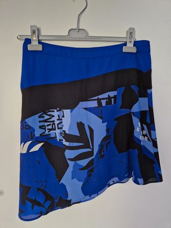 Jupe voile bleu et noire T38