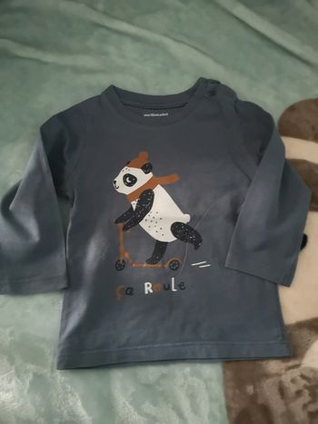 T shirt manches longues motif 🐼