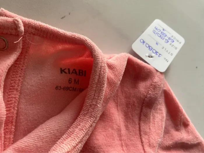 Pyjama épais rose pastel Kiabi 6 mois/63-69 cm [ref.110B070] - photo numéro 3