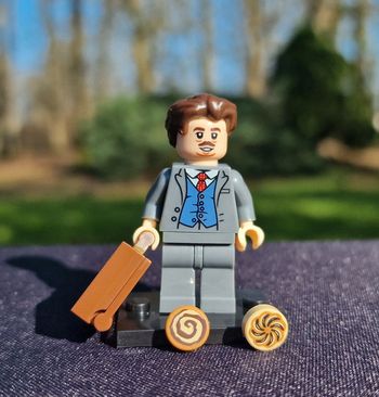 Minifigure Film Les animaux Fantastiques Harry Potter   Jacob Kowalski et sa malette n1.2