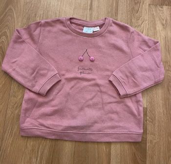 Sweat rose fille 3/4 ans