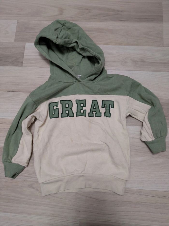 Sweat à capuche garçon 4 ans