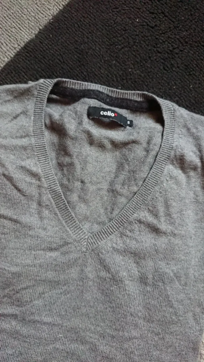 Lot de 3 pull col V homme - photo numéro 4