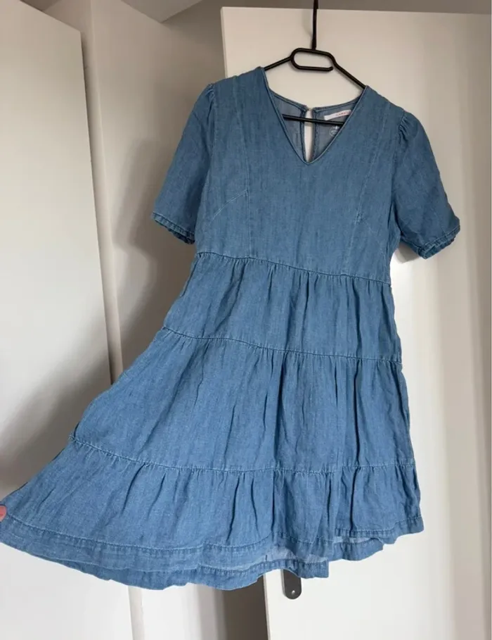 Jolie robe d’été en jean S/36 - photo numéro 2