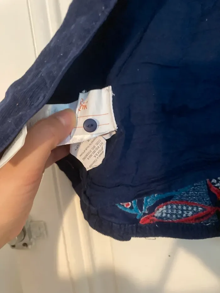 Robe bébé Du Pareil au Même 18 mois – Velours brodé animaux jungle 🌿 - photo numéro 4