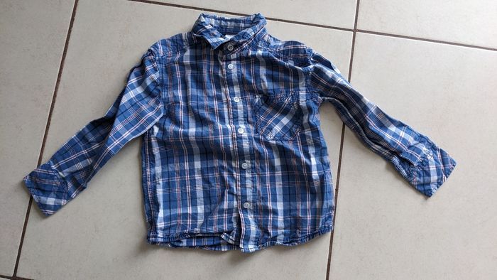 Lot de 2 chemises manches longues garçon 4 ans - photo numéro 3
