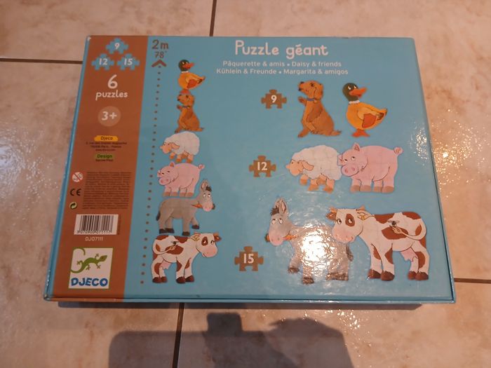 Puzzle géant animaux Djeco - photo numéro 2