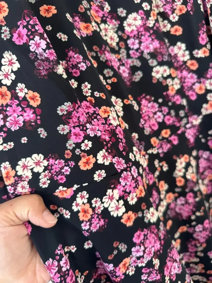 👗Asos- vero moda Robe mi-longue à fleurs- neuf sans étiquette- taille L🌻 - photo numéro 5