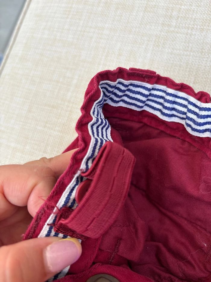 Pantalon rouge bordeaux taille 10 ans - photo numéro 3