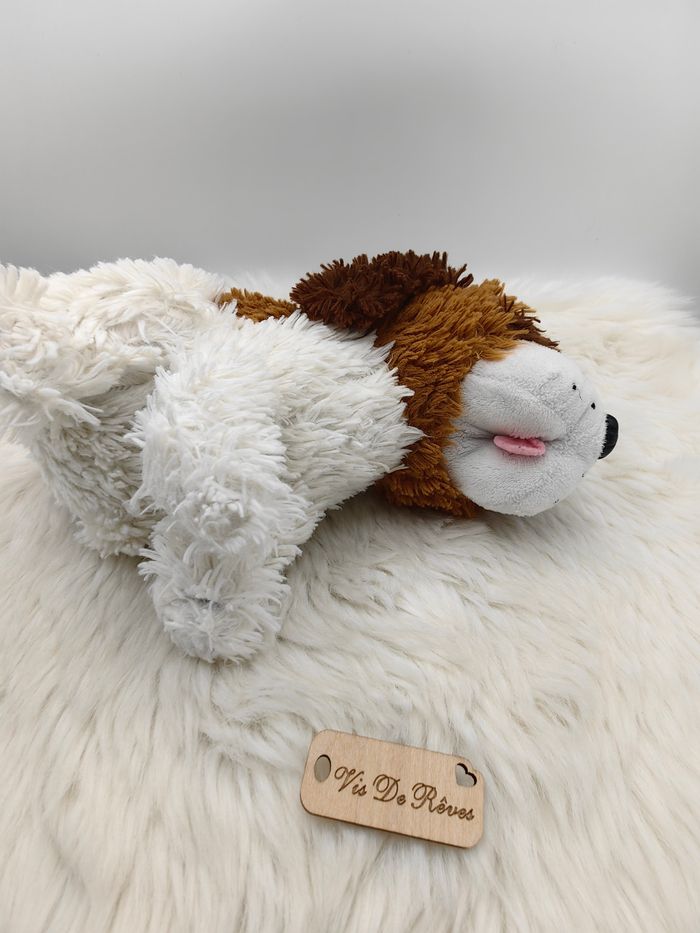 Doudou peluche Chien Assis Vintage - photo numéro 5
