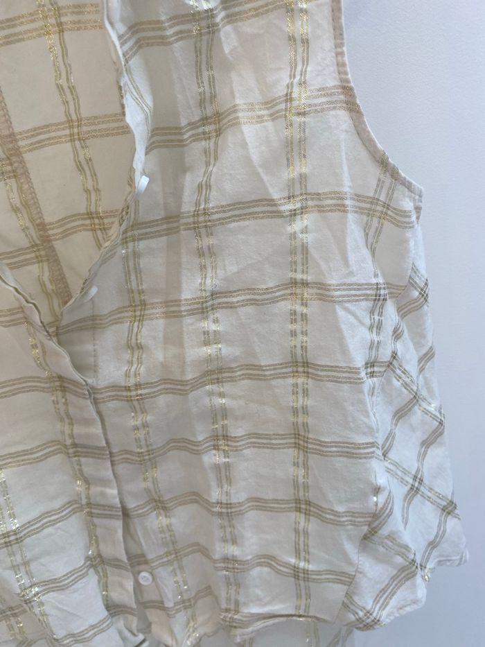 Chemise sans manche asymétrique taille 36 impérial dorée en TBE - photo numéro 4