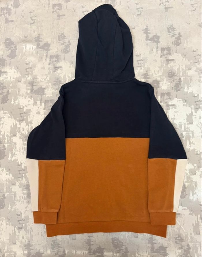 Gilet à capuche garçon 8 ans – LC Kids – Bleu marine / camel / blanc - photo numéro 2