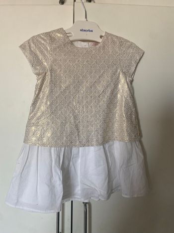 Robe dorée 2 ans Lili gaufrettes