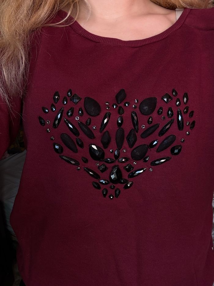 Pull bordeaux taille S - photo numéro 4