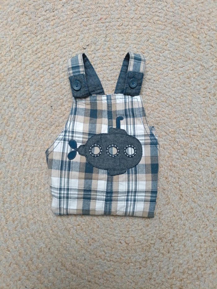 Salopette à carreaux 12 M