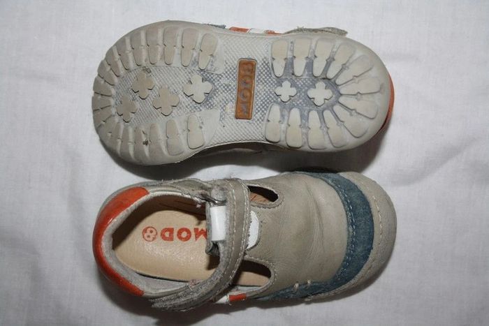 Chaussures sandales Mod8 bleu/gris/orange - photo numéro 3