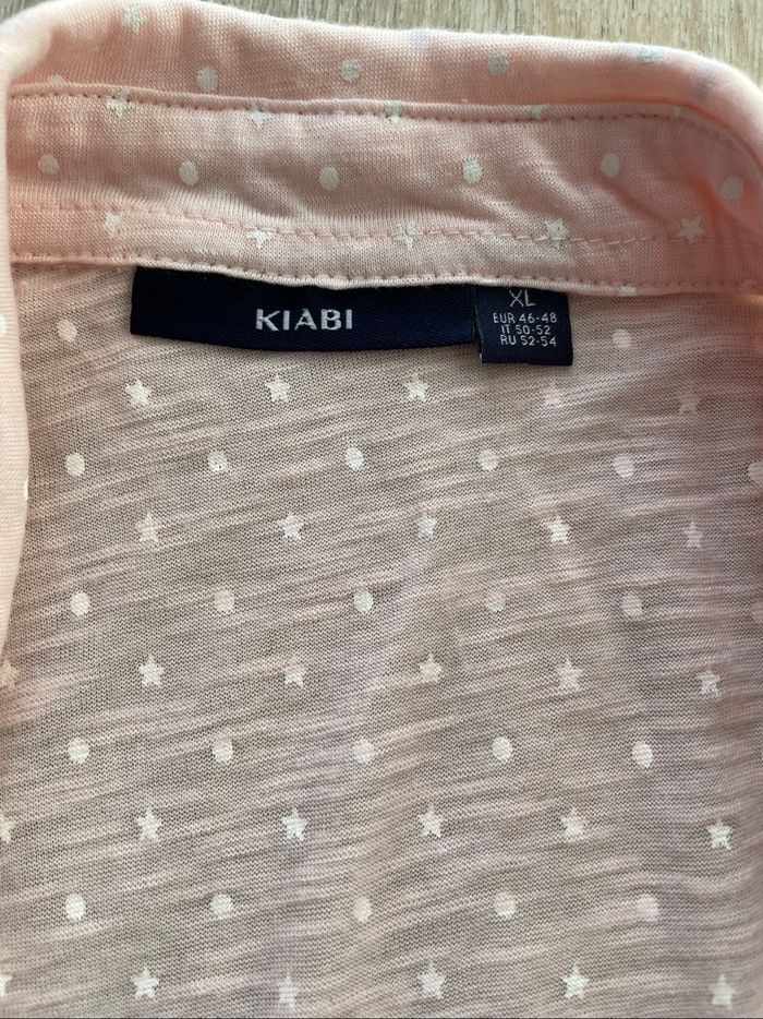 Blouse rose pale à petits pois taille XL neuf - photo numéro 3