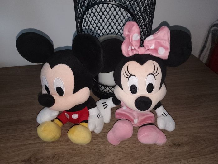 Peluches Disney Mickey et Minnie