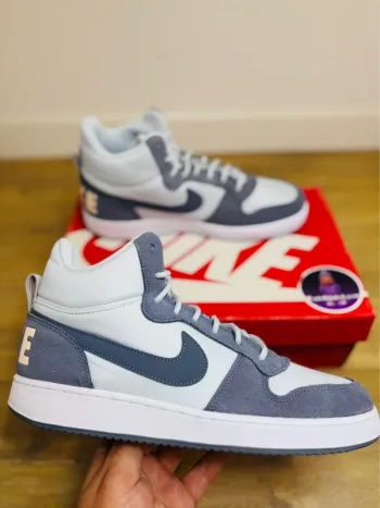Nike Court Borough Mid PRM Armory Blue Pure Platinum T44