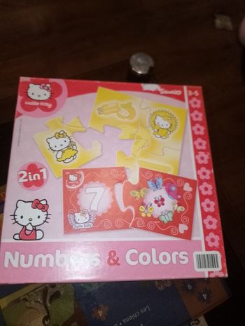 Hello Kitty puzzle numbers & colors