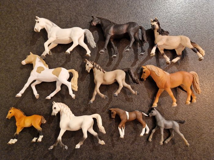 Lot chevaux/poneys Schleich