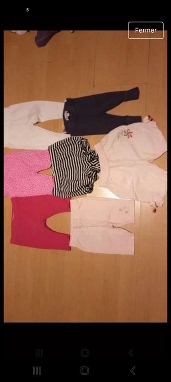 Lot 7 shorts/leggings 3 mois