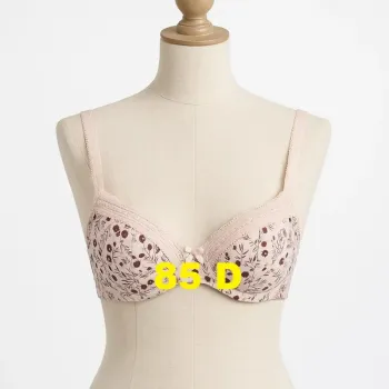 Soutien-Gorge rose motif fleur violet parme Passionata Taille 85 D