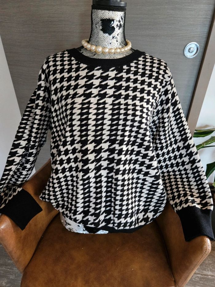 Pull pied de poule