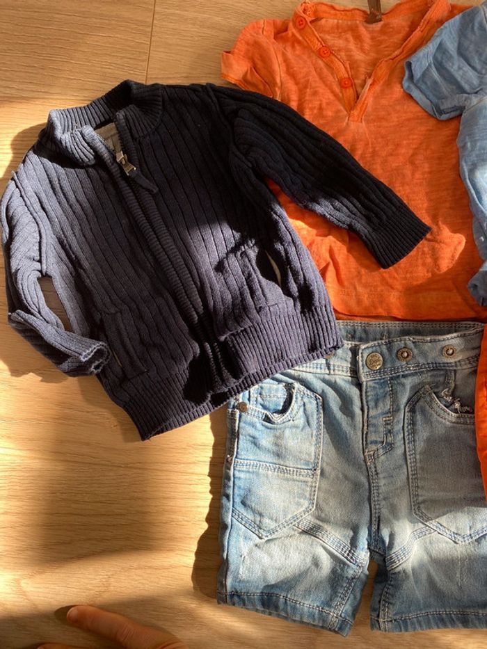 Lot orchestra 3 mois neuf shorts gilet t shirts - photo numéro 2