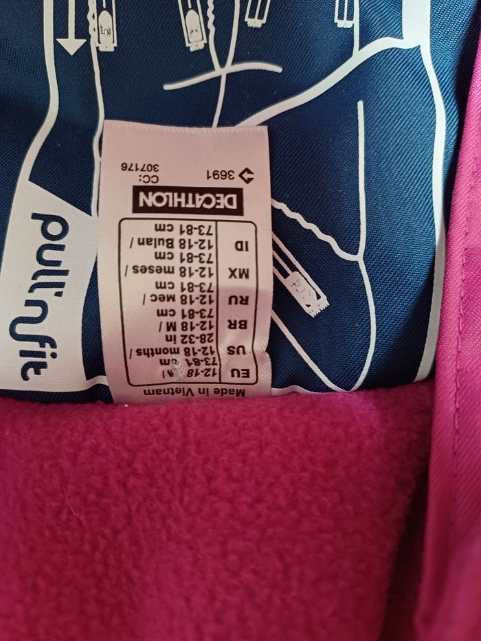 Combinaison ski 12 /18mois - photo numéro 4