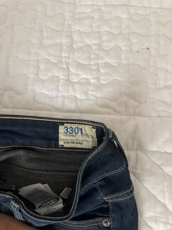 Jean G-STAR RAW 3301 STRAIGHT MWN – coupe iconique & qualité premium