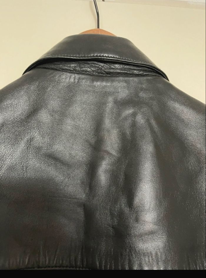 Veste en véritable cuir noir taille XL - photo numéro 10