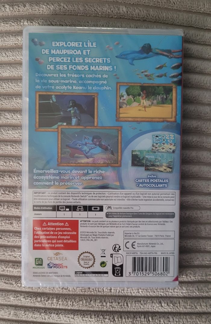 Jeu Nintendo Switch Dolphin Spirit neuf sous blister - photo numéro 2