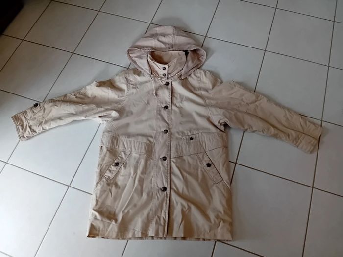 Manteau à capuche beige C&A T42