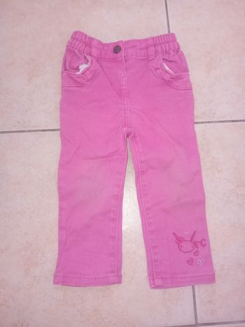 Pantalon jean rose 18 mois