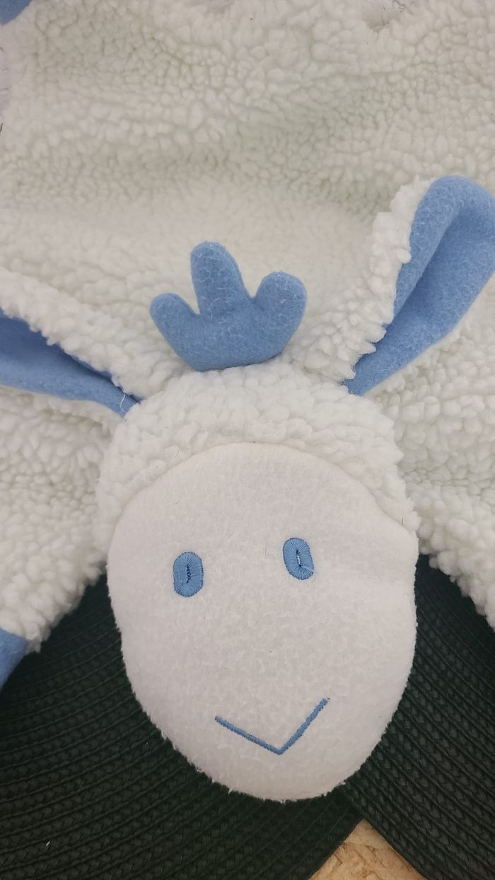 Range pyjama Mouton Blanc et Bleu Françoise Saget - - photo numéro 5