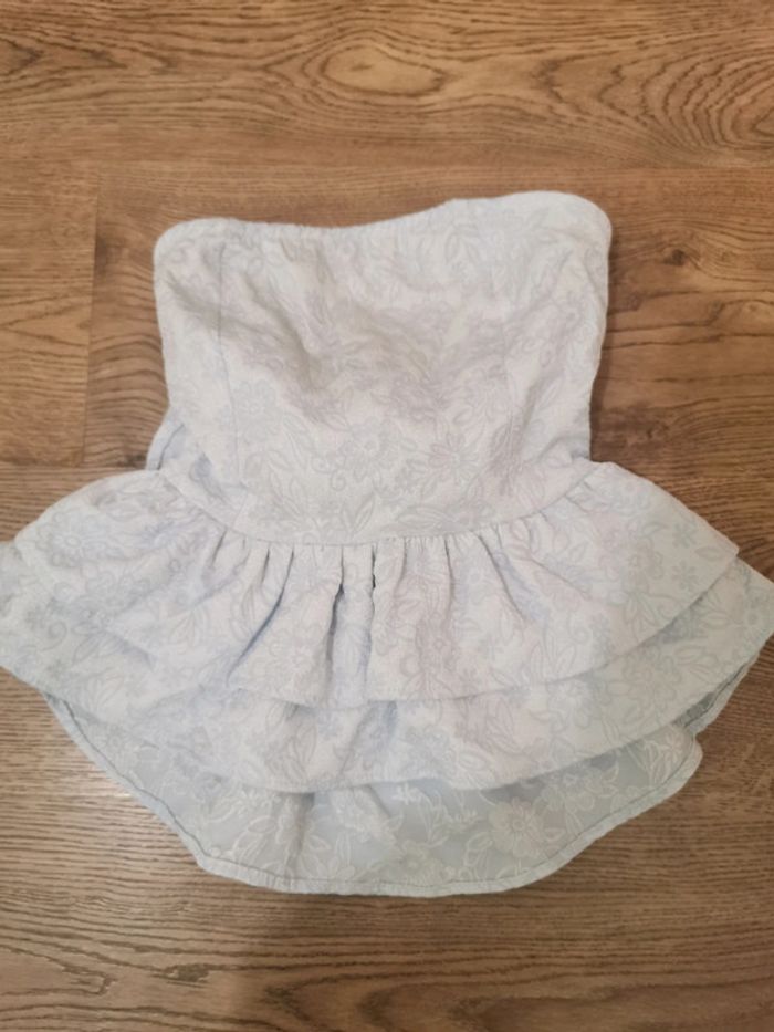 Bustier xs NEUF dos nu avec noeud