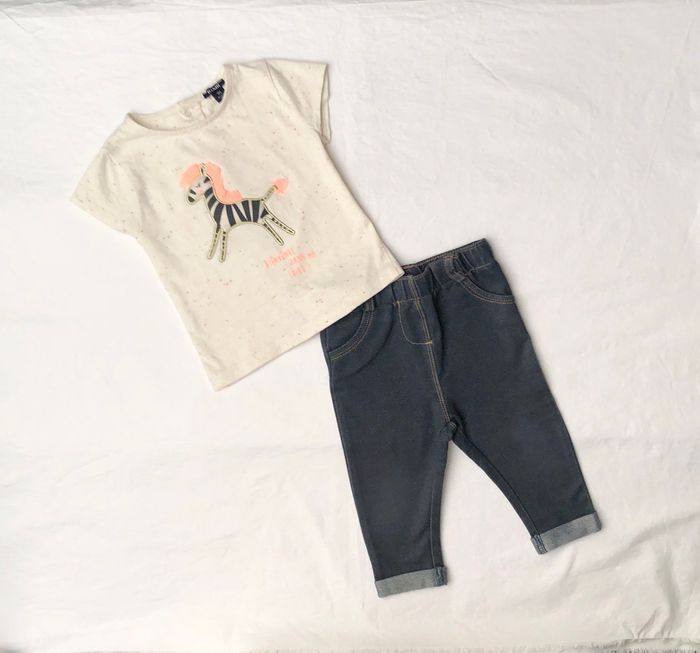 Ensemble Kiabi 9 mois : t-shirt + pantalon