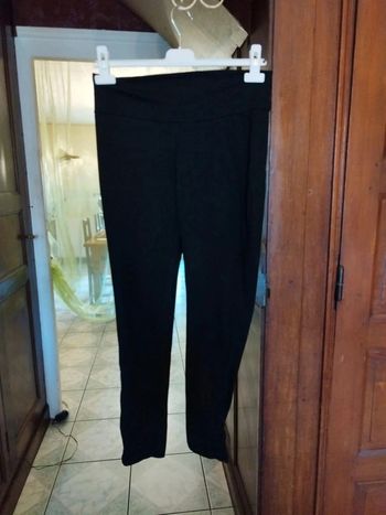 Pantalon pants noir droit 95% coton taille S/36
