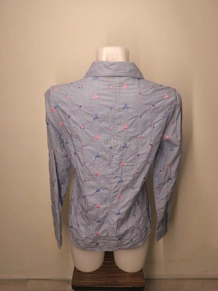 Chemise K&K Kaiserjäger Femme Taille M Bleu Rayé - photo numéro 2