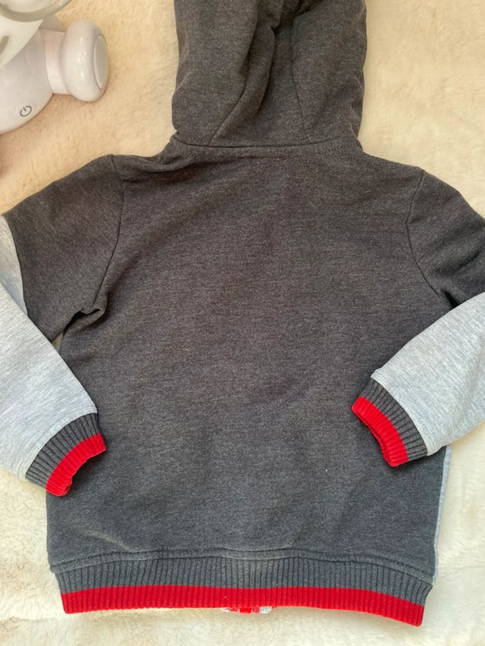 Sweat zippé à capuche Sergent major - taille 2 ans - photo numéro 4