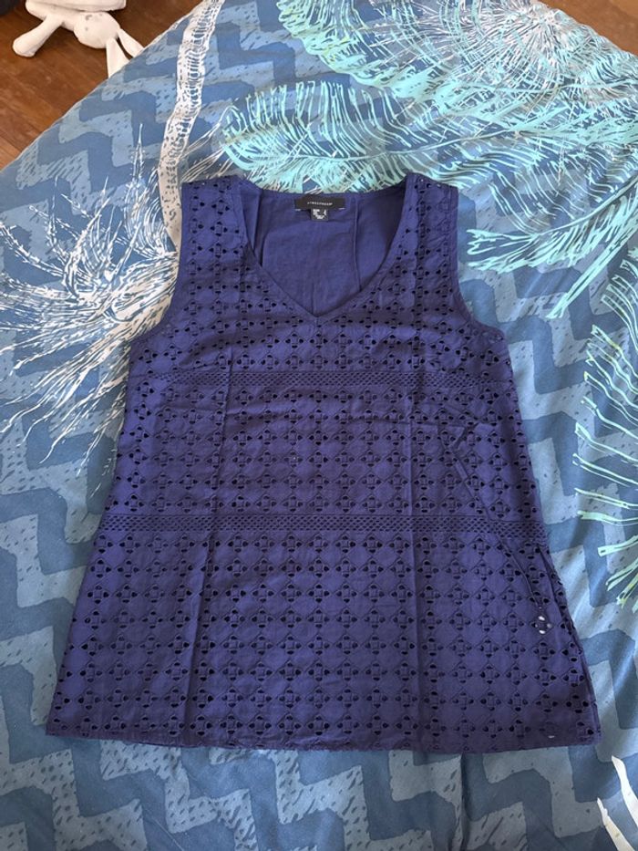 Top bleu marine taille S